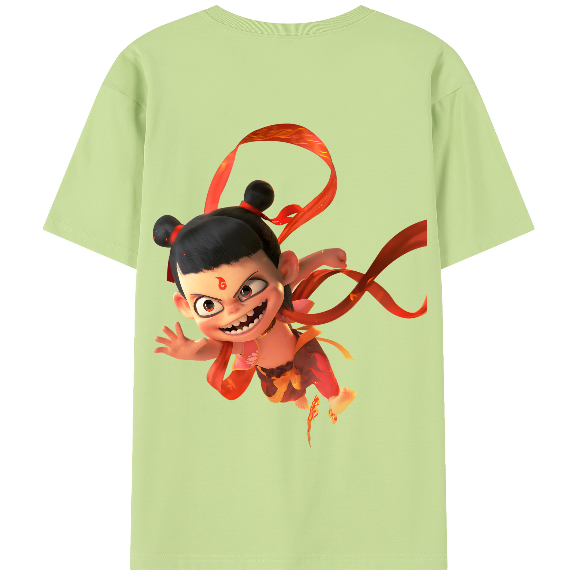 Ne Zha 2 ナタ 魔童の大暴れ 綿100％半袖Tシャツ（背面プリント）
